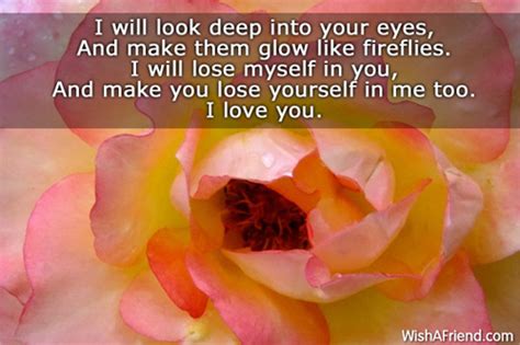 Look Deep Into Your Eyes Romantic Poem