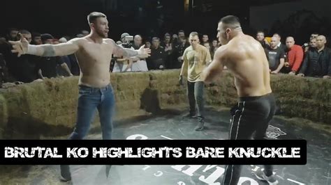 BARE KNUCKLE THE MOST BRUTAL KNOCKOUTS Part 1 HIGHLIGHTS FIGHTS HD