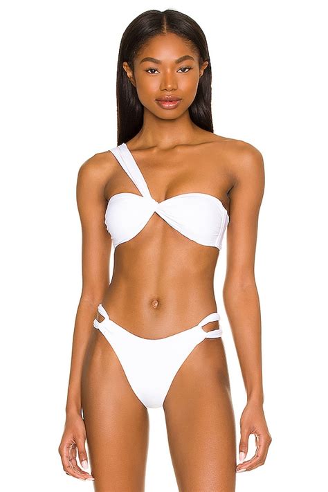 LSPACE L Space X TESSA BROOKS Mick Bikini Top In White REVOLVE