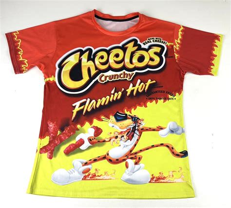 Cheetos Flamin Hot Crunchy Orange Snack Food Men S G Gem