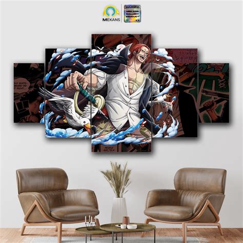 Jual Mekans Set Pajangan Hiasan Dinding One Piece Akagami Shanks Pcs