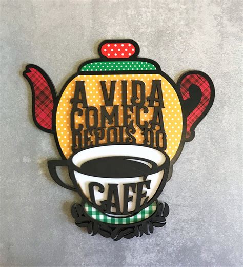 Placa A Vida Come A Depois Do Caf Elo Produtos Especiais