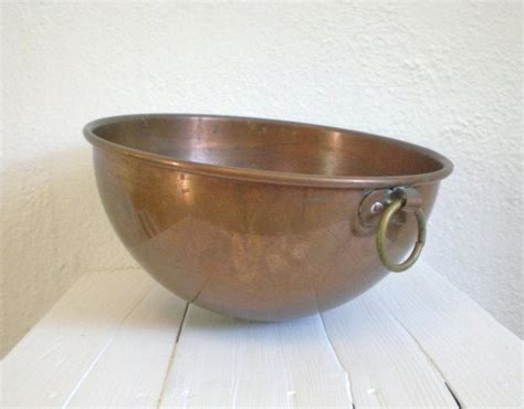 Vintage Copper Mixing Bowl Made In France By Gallivantsvintage