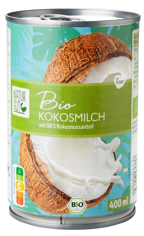 Test Penny Naturgut Bio Kokosmilch Bio Stiftung Warentest