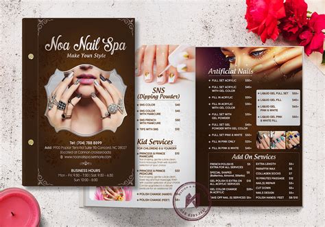 Mẫu Bảng Giá Spa Nails Spa Spa Salon đẹp Ngất Ngay 2021