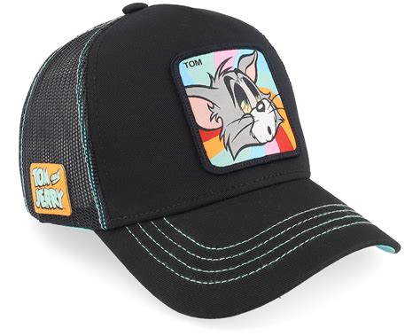 Tom Jerry Tom Black Trucker Capslab Casquette Hatstore Fr