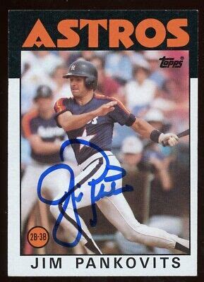 1986 Topps JIM PANKOVITS Signed Card Autograph AUTO ASTROS EBay