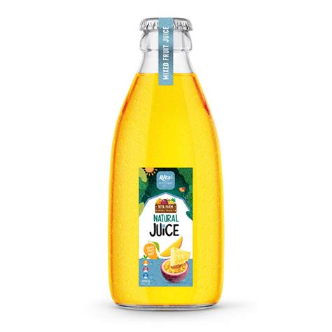 Mixed Fruit Juice Drink 250ml Glass Bottle Rita Brand Rita Beverage