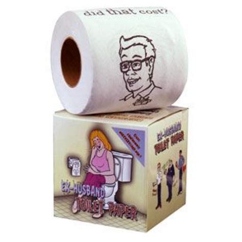 Divorce Party Ex Husband Toilet Paper Gag Decor