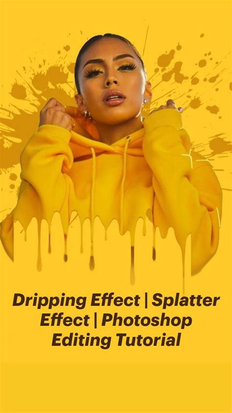 Dripping Effect Splatter Effect Photoshop Editing Tutorial