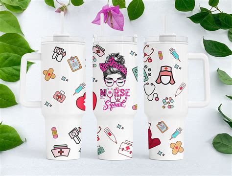 Nurse S Day 40oz Quencher Tumbler Wraps Graphic By JustCatzey