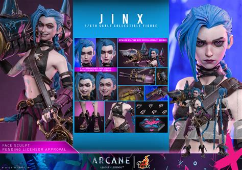Arcane League Of Legends Hot Toys Jinx Figure Pre Order The Toyark News