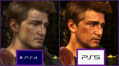 Uncharted 4 Ps4 Vs Ps5 Graphics Comparison Comparativa Grafica Youtube