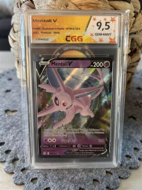 CARTE POKÉMON MENTALI V 064 203 EB07 Epée Bouclier Evolution Céleste FR