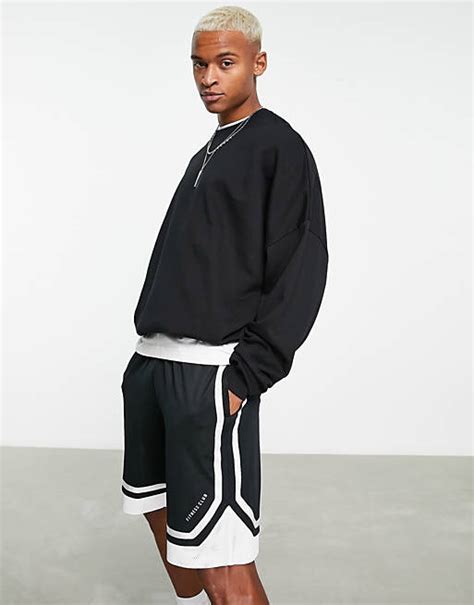 Asos Design Extreme Oversized Sweatshirt In Black Asos