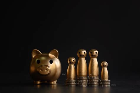 Premium Photo Golden Piggy Bank Money Savings Concept For Future