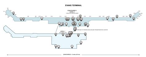 Evans North Terminal At Dtw Map