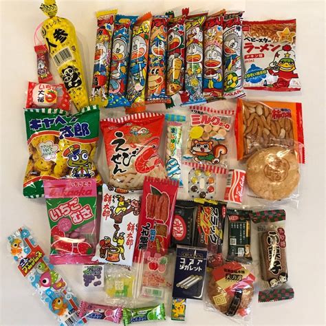 T Japanese Snack Assortment 28pcs Of 23 Types Full Of Dagashi