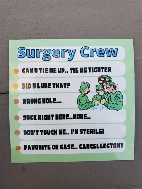 Or Nurse Sticker Funny Or Meme Surgery Nurse Sticker Scrub Tech