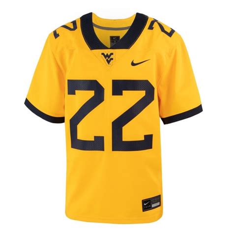 Nike WVU Youth #22 Replica Football Jersey