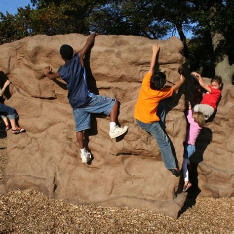 Small Playground Climbing Boulders In