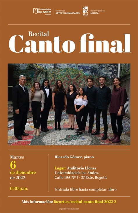 Recital Final C Tedra De Canto L Rico Uniandes