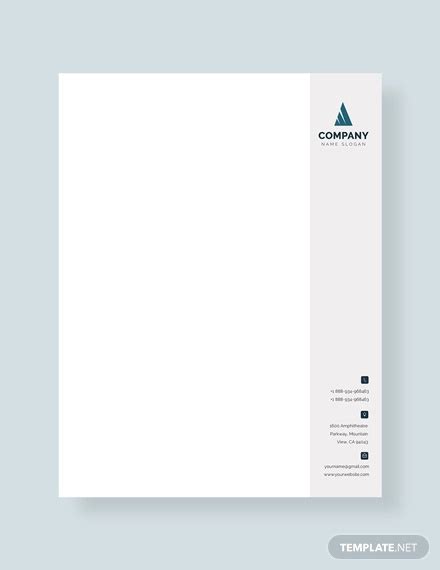 Business Letterhead Examples Illustrator Design Word Pages