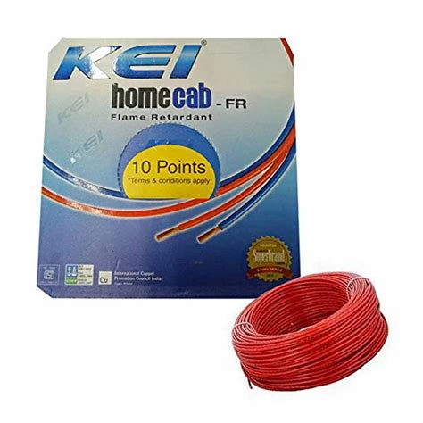 4 00mm Kei Homecab Fr Pvc Insulated Single Core Unsheathed Industrial