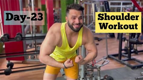 Shoulder Workout For Pump Get Bigger Shoulders Day 23 Muscle