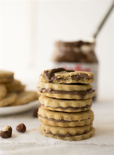 Nutella Hazelnut Cookie Sandwiches Lulu`s Kitchen