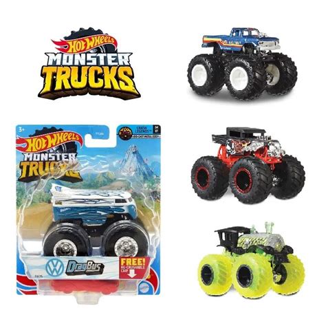 Monster Trucks Carrinho 1 64 Hot Wheels Mattel Shopee Brasil