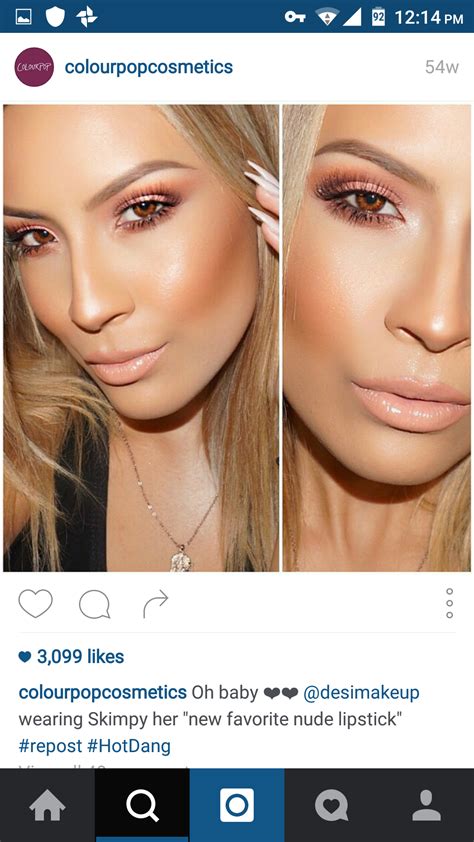 Colourpop Lip Swatch Nude Ultramattelips Lippiestix Skimpy Matte Lips Hair Makeup Makeup