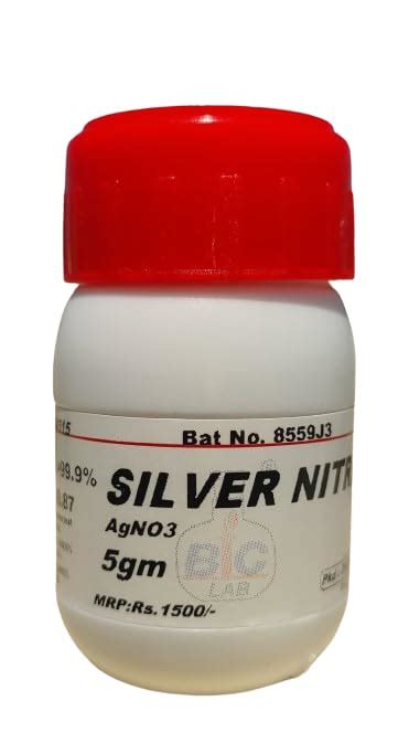 Silver Nitrate Ar Gm Agno Cas No Amazon In