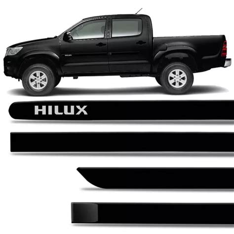 Friso Lateral Pintado Hilux A Preto Safira