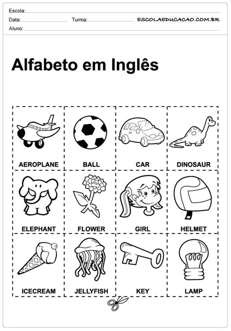 Atividades Alfabeto Em Inglês 6o Ano - Atividades Alfabeto Em Inglês 6o Ano - BRAINCP