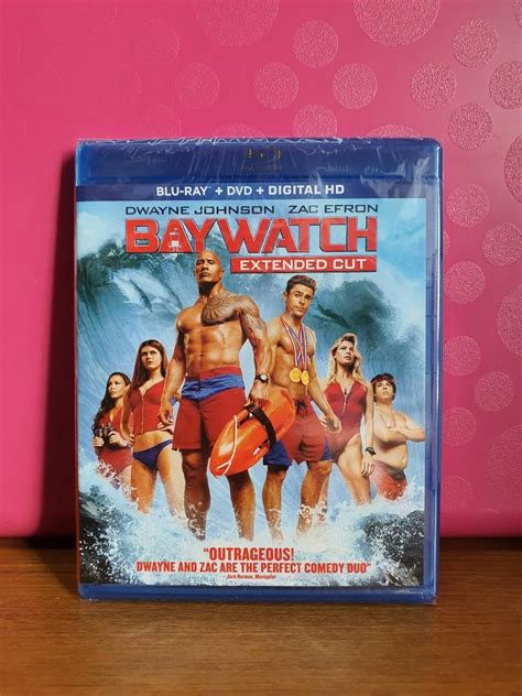 USA Blu Ray Baywatch Dwayne Johnson Zac Efron ATMOS Music