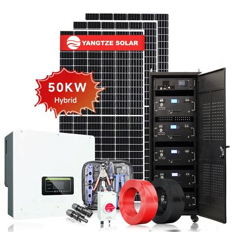 30kw 50kw 100kw Hybrid Solar System Off Grid Solar Array System Three