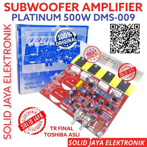 Jual Kit Power Subwoofer W Dms Dms Platinum Tr Transistor