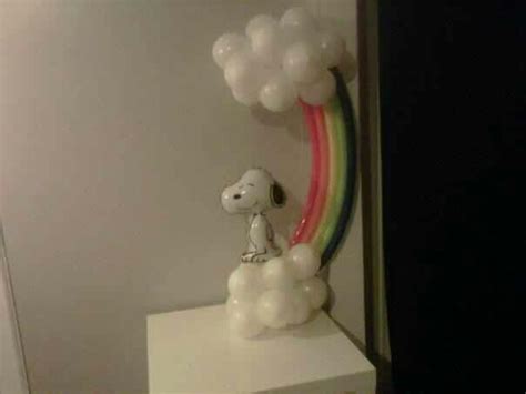 Snoopy Balloon Centerpiece By Veronica Balloon Decorations Balloons