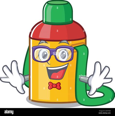 Super Funny Geek kids water bottle Scroll cartoon character design ...