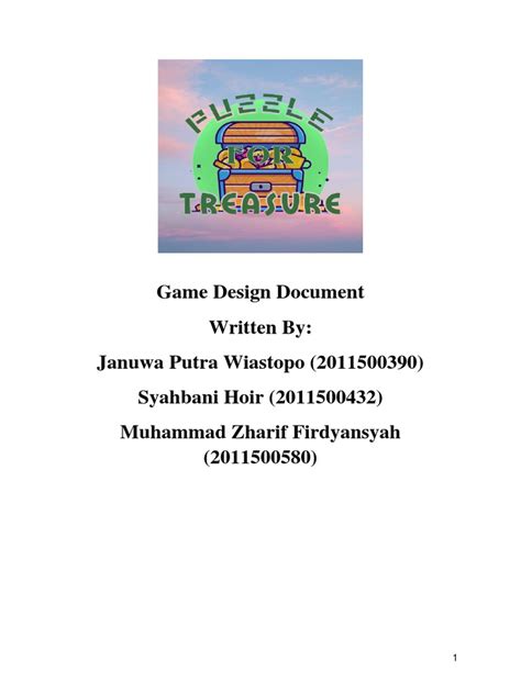 Game Design Document | PDF