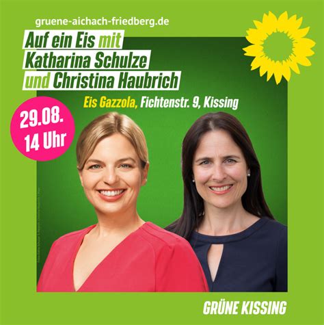 Auf ein Eis mit Katharina Schulze in Kissing GRÜNE BAYERN