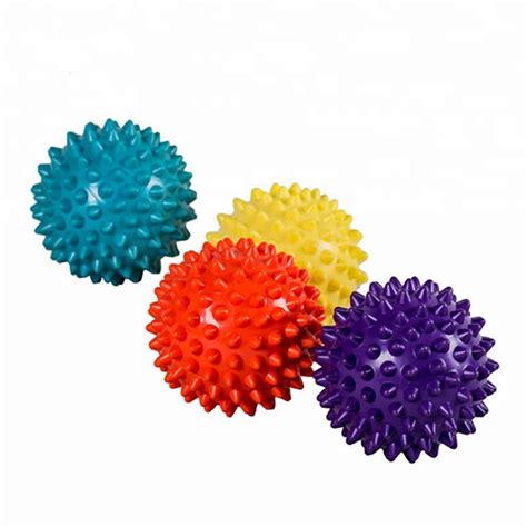 Purple Pvc Spiky Exercise Ball Massage Trigger Point Hand Exercise Pain Relieve