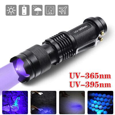 Uv Ultra Violet Led Flashlight Blacklight Inspection Lamp Torch