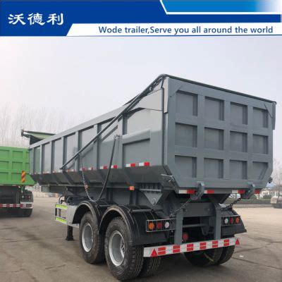 China Axle U Shape Type Dump Tipper Tipping Semi Trailer For