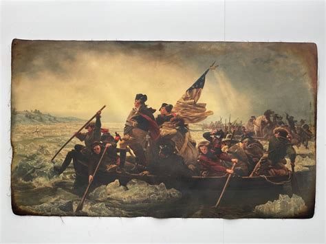 Washington Crossing the Delaware George Washington Paintings American History Wall Art - Etsy