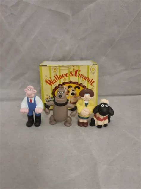 WALLACE AND GROMIT A Close Shave Set Of 4 Figures Boxed 1989 EUR 11 59