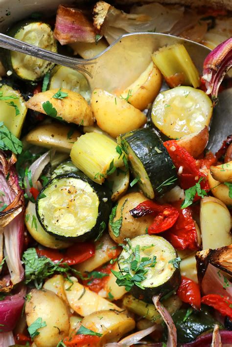 Paula Wolferts Roasted Vegetables With Garlic And Herbs Recipe Nyt