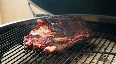 Smoked Beef Rib Recipe On Big Green Egg West Coast Bbq Shop San