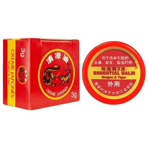 Pomada Japonesa Chinesa Original Importado G Essential Balm Dragon Tiger Sex Shop